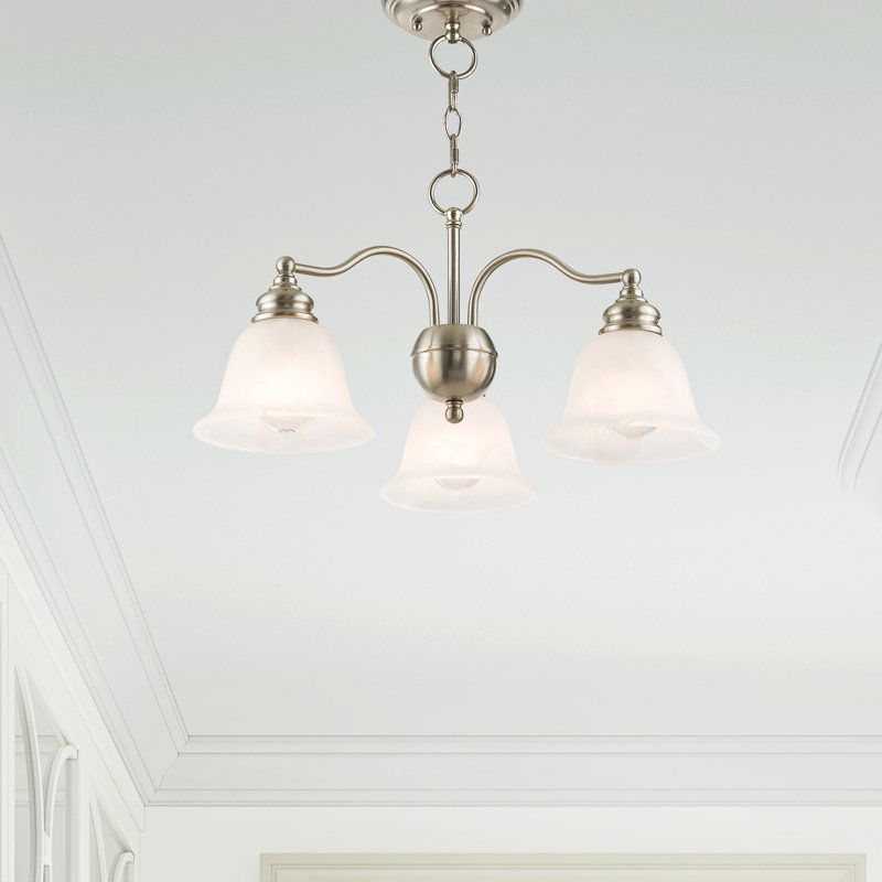 Becky 3 - Light Classic / Traditional Chandelier, Brushed Nickel