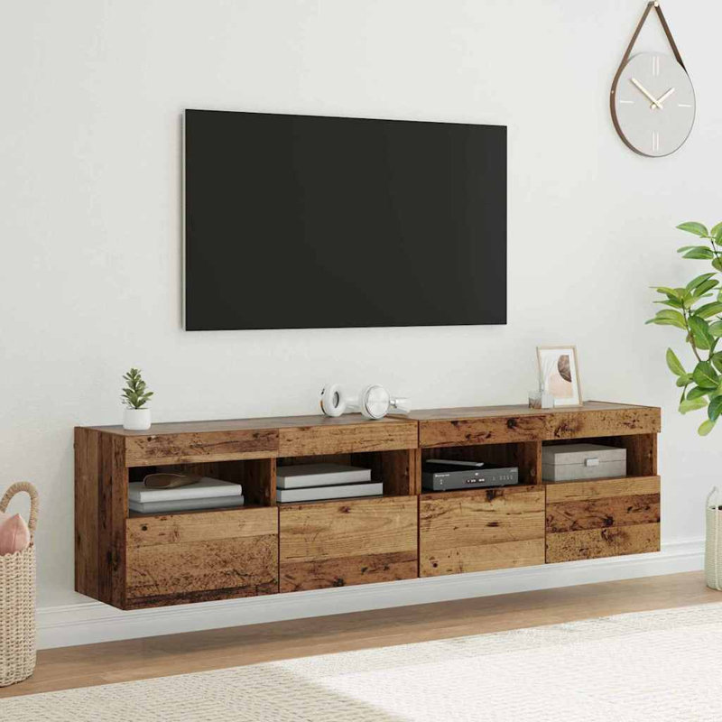 Unfinished TV Stand for TVs up to 40", Old Wood
