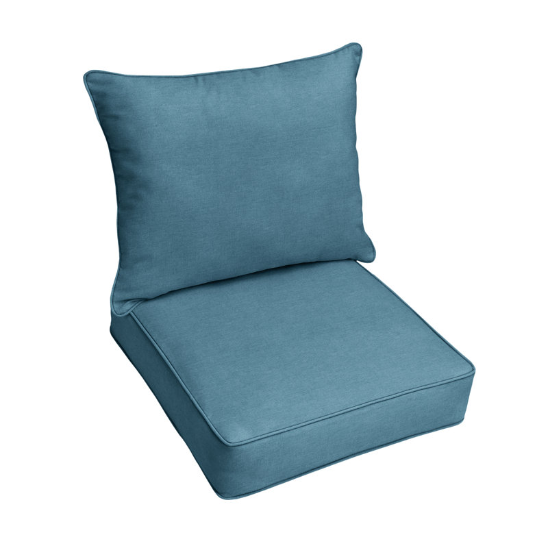 Hanson Sunbrella Outdoor 5'' Back Cushion, Spectrum Denim Sunbrella® Plainweave