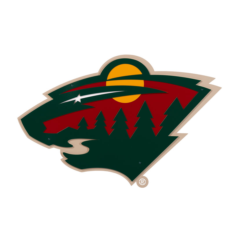 Art mural Minnesota Wild Layered