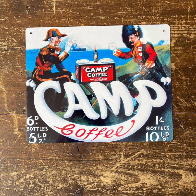 Camp Coffee Advert - No Frame Print on Metal
