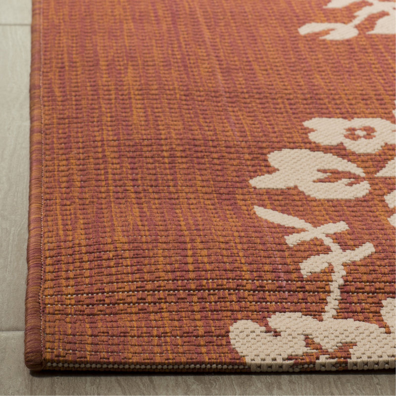 Tapis ikat cannelle Sorensen, Rectangle 5 pi 3 po x 7 pi 7 po