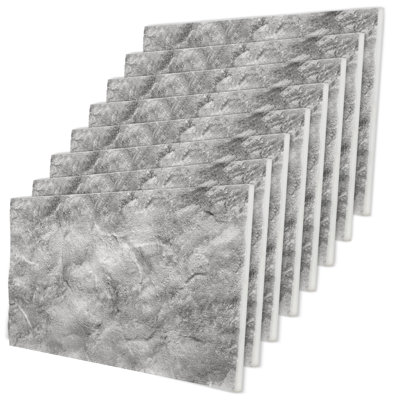 Panneau mural 3D en polystyrène imitation pierre Falkirk Uffcott V 19,7 po x 39,4 po, couleur anthracite et gris (paquet de 8)
