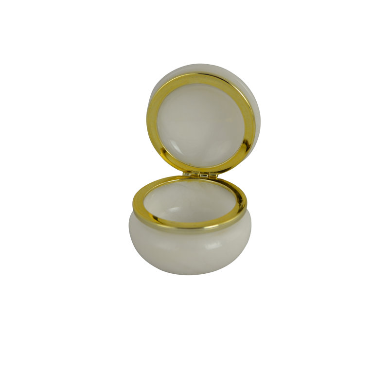 Marble Jewelry Box, White