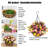 Fabric Hanging Basket Arrangement in Basket-239490865