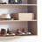  Oak Wall Mounted Modular Walk in Wood Closet System with Custom Storage Features
