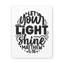 "Matthew", "Let Your Light Shine Circle", verset biblique sur toile, art mural chrétien-1252784286