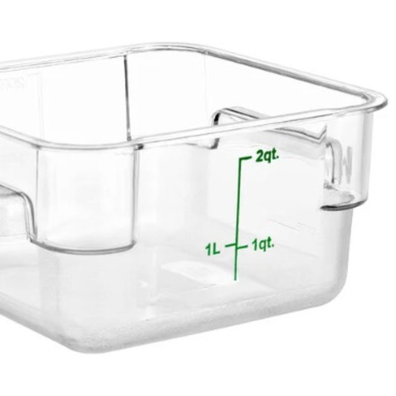 Choix 12, 18 et 22 pintes Couvercle de rangement transparent transparent en polycarbonate pour aliments - Durable, empilable, homologué NSF
