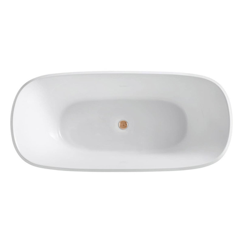 66.94'' x 31.25'' Soaking Acrylic Bathtub