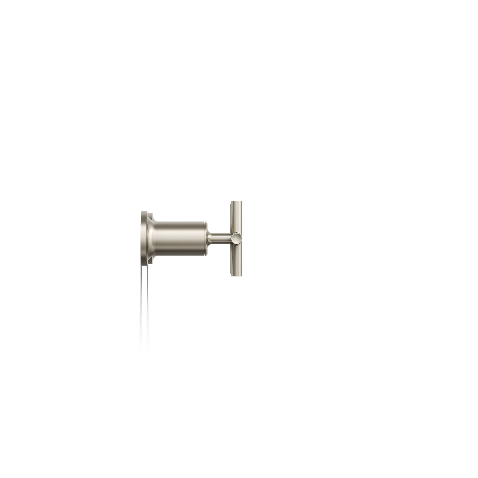 Purist Deck- or Wall-Mount High-Flow Bath Valve Trim with Cross Handle, Vibrant Brushed Nickel