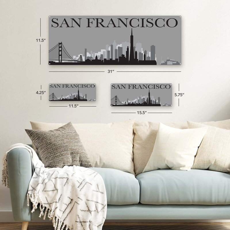 «San Francisco Skyline Metal Sign»