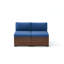Chaise modulaire d'extérieur en osier avec coussin 24 po Yentin (ensemble de 2)-34348477