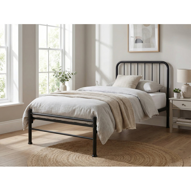 Buster Bed Frame , Double (4'6), Black