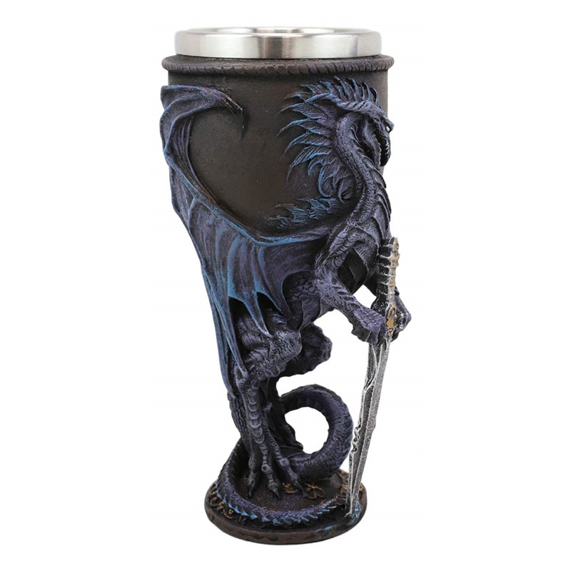 8 oz. Chardon Verre à pied en acier inoxydable
