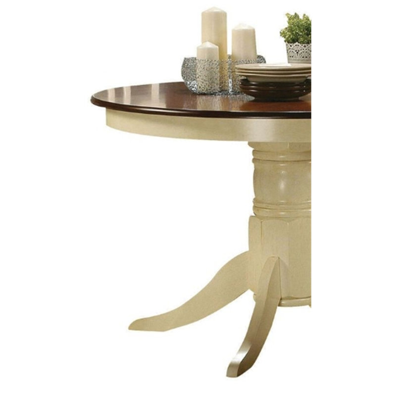 Dylan Buttermilk & Oak Finish Dining Table