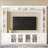 4-Piece Modern Entertainment Center Wall Unit With Bookshelves, All-In-1 Large TV Stand With Tempered Glass Door For Tvs Up To 80", 92Inch Media Console With Adjustable Shelves For Living Room, White-1527682608