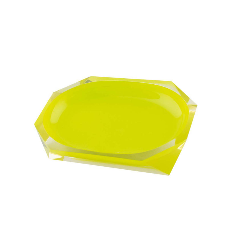 Porte-savon en résine à facettes Sparkles Home | Conception luxueuse en forme de losange pour une utilisation à long terme dans la salle de bain