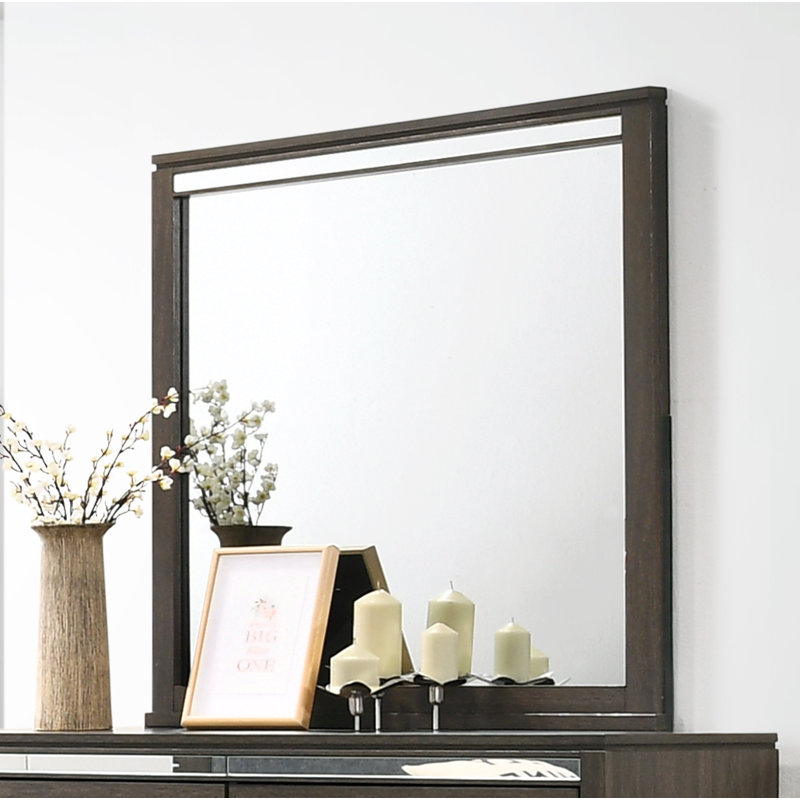 Miroir moderne biseauté pour commode
