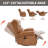 Heat Massage Manual Recliner Chair With Rocker And Swivel In Genuine Leather For Living Room-73524263