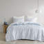 Ensemble de housse de couette réversible surdimensionné bleu N Natori-70635839