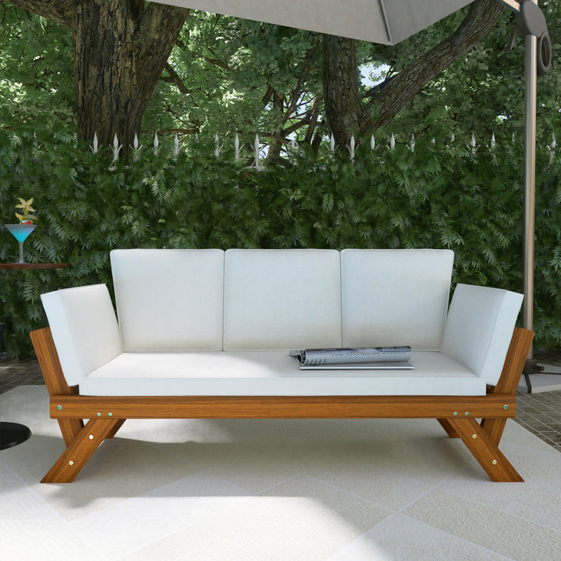 Canapé d'extérieur 51 po, Beige, Naturel