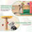 45'' Tall Cat Tree w/ Plush Padded Top Perch Fruit-Shaped Platforms Dangling Balls