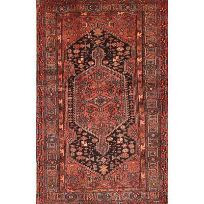 Tapis traditionnel brun / rouge / rose