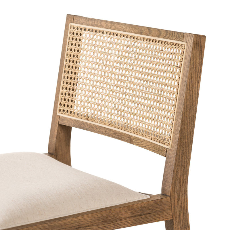 Caswell 27" Counter Stool, White Polyester Blend, Counter Stool (27” Seat Height)