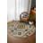 Minna Collection Digital Print Cotton-Polyester Beige Green Moroccan Rug-239871064