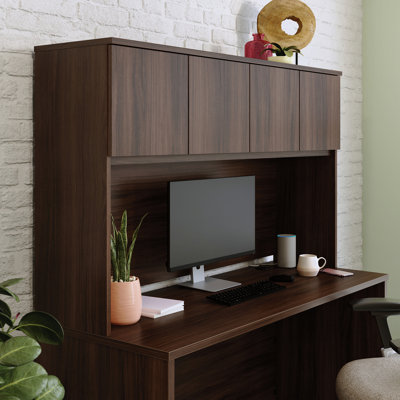 60" X36" Hutch, Brown Finish