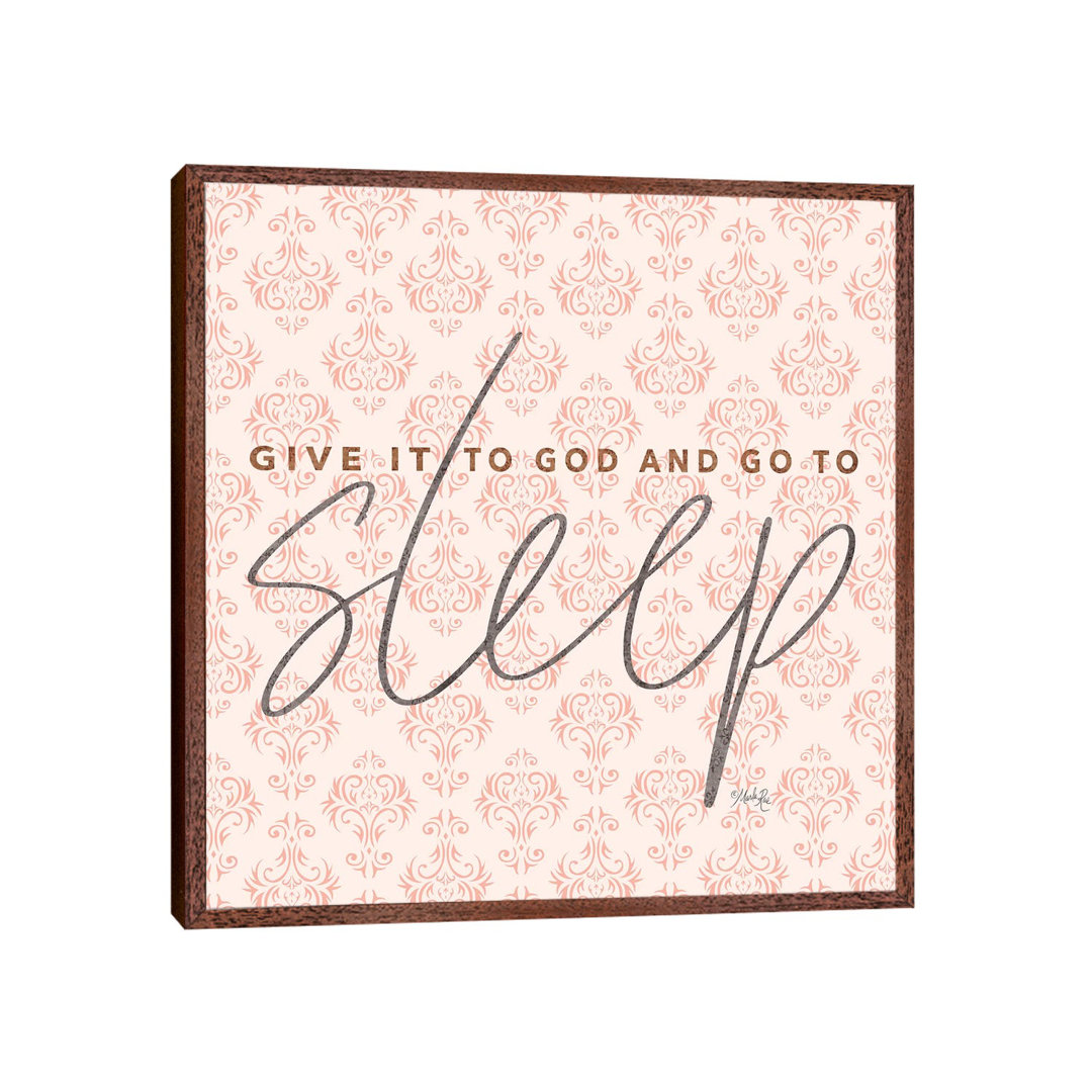 Give It To God Coral by Marla Rae - Print on Canvas