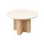 Table de salle à manger ronde 47 "pour 4-6, base épaissie à piédestal croisé, table de cuisine pour le salon de la cuisine-543449435
