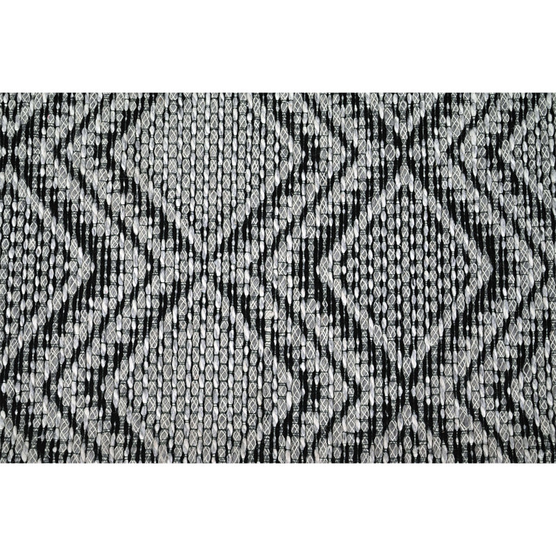 Wool Geometric Area Rug, Rectangle 6' x 9'