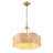 20" 6-Light Scalloped Rattan Drum Chandelier-555301178