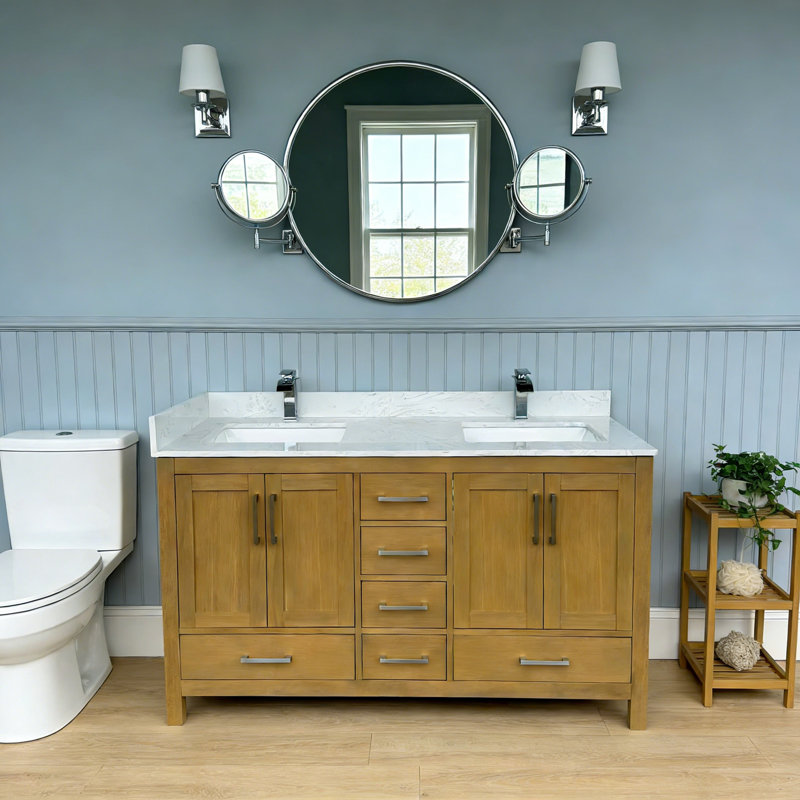 Meuble-lavabo 60 po, Chêne