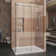 Enigma-X 48.375" x 76" Frameless Single Sliding Shower Enclosure with Clear Max Technology