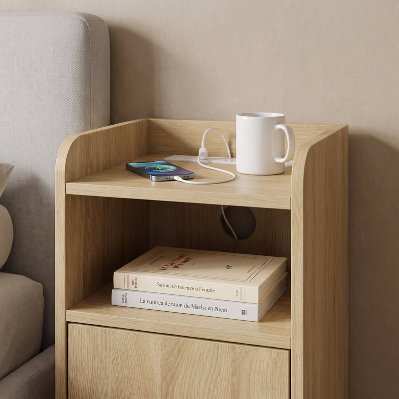 Solid Wood Square Accent Cabinet