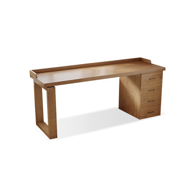 Brown Rectangular Solid Wood desks