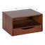 Adeana Poplar Solid Wood Floating Shelf with Drawer-1448701955
