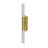 Modern 2-Light Brass Wall Sconce 