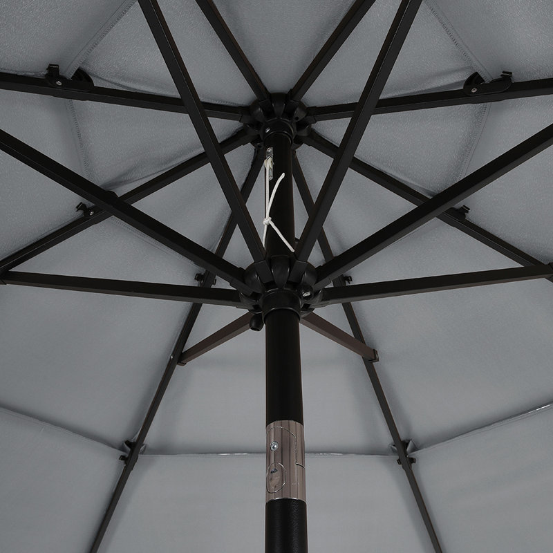 Shirely 293cm Lighted Cantilever Parasol, Light Grey