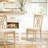 Dining Chairs Set of Two, Crafted with High - density Foam and Polyester Fabric, Sturdy Rubberwood Legs, KD Packing for Easy Shipping