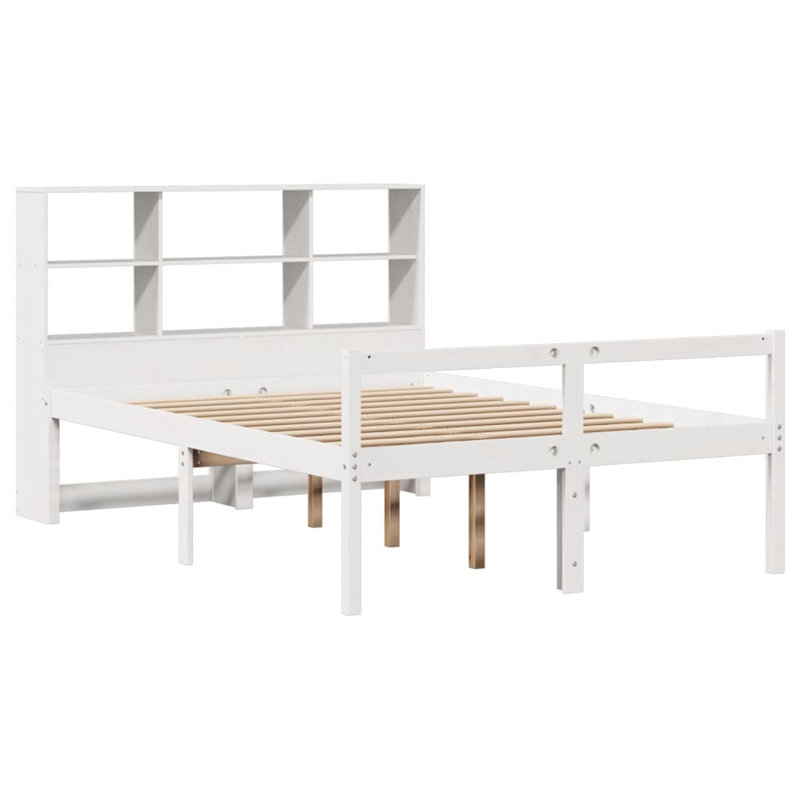 28-15 Solid Wood Bed, 140 x 200 cm, White