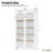 Free Standing 5 Tier Bookshelves,Bookcases Set Of 2,Farmhouse Two-Tone Storage Cabinet With Adjustable Shelves,Modern 72"H Kitchen Pantry Cabinet For Living Room,Home Office-1072919278