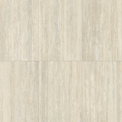 Carrelage en porcelaine de style travertin italien 24 po x 48 po Travertino