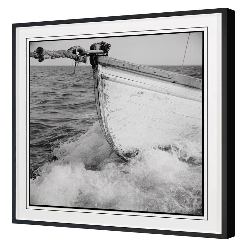 Boat Angles 2 Print by Grand Archives, Black Framed, 36" H x 36" W