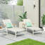 Méridiennes de patio réglables, ensemble moderne en aluminium pour terrasse de piscine