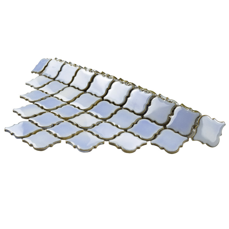 Hudson Tangier 2" x 2" Porcelain Grid Mosaic Wall & Floor Tile, Frost Blue