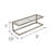 16" Wall Mounted Shelf with Towel Bar