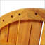 Table d'appoint ronde en acacia avec panneau à lattes, durable et résistante aux intempéries pour une utilisation polyvalente
